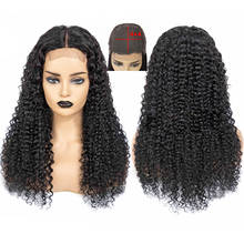 Wholesale Kinky Curly Lace Front Human Hair Wig 4×4 Closure Wig Brazilian Hair Wigs For Women Pre Plucked Lace Human Hair Wig 2024 - buy cheap