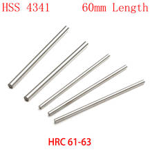 Barra de Herramientas de torno de corte, cilindro de HRC61-HRC63 HSS de 2,5mm, 3mm, 3,5mm, OD, 60mm de longitud, Jobber 2024 - compra barato