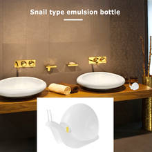 120ml Portable Cartoon Shower Shampoo Dispensing Bottles Bathroom Accessories Snail Shape Liquid Soap Dispensers Press 2024 - buy cheap