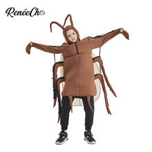 Reneecho-Disfraz de cucarachas para niños, disfraz de Halloween para niños, Cosplay de insectos, Animal divertido para Purim 2024 - compra barato