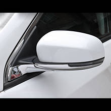 Para jeep compass 2017 2018 abs chrome vista traseira da porta lateral espelho retrovisor tira capa guarnição quadro estilo do carro acessórios 2024 - compre barato