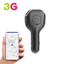 Автомобильное зарядное устройство с GPS-трекером 3G, 2 в 1, 2G, GSM, 3G, WCDMA, Поддержка SOS, отслеживание в режиме реального времени, бесплатное приложение, веб-Карты Google, резервная батарея, Лидер продаж 2024 - купить недорого