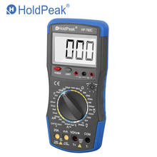 HoldPeak-multímetro Digital Manual de rango de voltaje, probador de resistencia de mano, instrumento de temperatura, HP-760C, 200mV ~ 1000V 2024 - compra barato