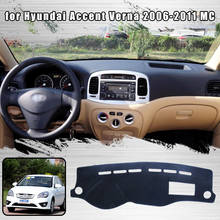 Cubierta de salpicadero para Hyundai Accent Verna, alfombrilla protectora para salpicadero, estilo de alfombra, 2006-2011 MC 2024 - compra barato