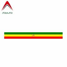 Aliauto Cover Scratches Car Sticker Ethiopia Rasta PVC Personality Sunscreen Waterproof Decal Decoration Accessories,17cm*1cm 2024 - buy cheap