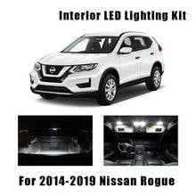 6 Bulbs White Car LED Dome Trunk Ceiling Light Interior Kit For Nissan Rogue 2014-2017 2018 2019 License Plate Lamp No Error 2024 - buy cheap