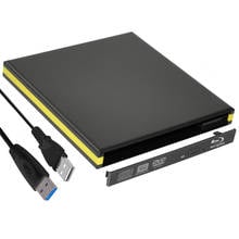 Внешний корпус для CD/DVD RW Blu-ray, USB 3,0, чехол 12,7 мм SATA, чехол для оптического привода для ноутбука, ноутбука без драйвера 2024 - купить недорого