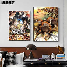 Attack on Titan Posters and Prints Classic Japanese Anime Canvas Painting Levi Jaeger Wall Art Pictures for Living Room Decor 2024 - buy cheap