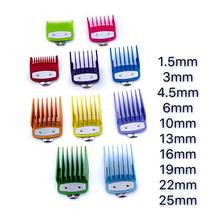 Colorful Guide Comb Multiple Sizes Metal Limited Combs Hair Clipper Cutting Tool Kit for Different Length Style Hairdressing 2024 - buy cheap