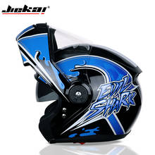 Jiekai-capacete de motociclismo de fibra de carbono, viseira dupla, capacete modular dobrável, dot aprovado, 115, corrida, motocross 2024 - compre barato