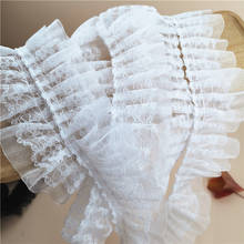 2022 new Korean style basic pleated cuffs doll skirt double layer pleated ribbon lace accessories 2024 - buy cheap