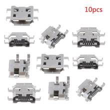 Micro-usb tipo B, conector a enchufe DIP, 5 pines hembra, SMD, 4 pines, 10 Uds. 2024 - compra barato