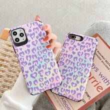 Purple love Leopard Print for iphone 11 12 12promax X XSMax XR 7 8 7Plus 11Promax Skid proof and anti falling soft shell 2024 - buy cheap