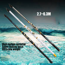 Vara de pesca preço especial superhard carbono 2.7 3.6 4.5 5.4 6.3 m rockies pólo mão mar dupla utilização vara de pesca 40 2024 - compre barato