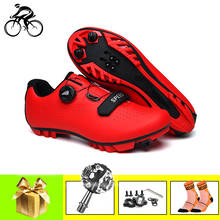 Tênis de ciclismo respirável masculino, sapatilhas de mountain bike spd para ciclismo, sapatos esportivos de corrida mtb 2024 - compre barato
