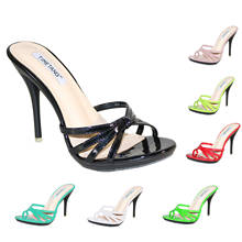 Women Slippers Popular Fashion Summer Women Mules Casual Female Shoes Pumps High Heels 11CM Peep Toe Slipper Stilettos Slipper r 2024 - buy cheap