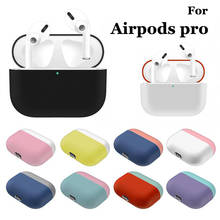 Estojo de silicone macio para fones de ouvido, capa protetora para fones de ouvido apple airpods pro, capa à prova de choque 2024 - compre barato