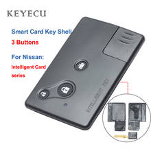 Funda reemplazo Keyecu inteligente para mando a distancia Nissan Teana (modelo antiguo) con llave pequeña, carcasa para llave de coche, 3 botones 2024 - compra barato