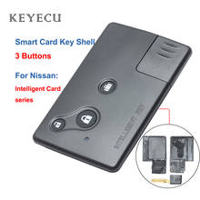 Keyecu Replacement Smart Remote Key Shell Case Fob 3 Buttons for Nissan Teana (Old Model) with Small key, Car Key Shell Case 2024 - buy cheap