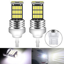 2PCS 7443 T20 LED W21/5W W21W CANBUS 7440 LED Reverse Lamp Bulbs Car Brake Tail Stop Lights 45SMD Auto Lamp White 12V 2024 - buy cheap