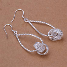 Fashion 925 Sterling Silver Earrings Cute Clip Bead Earrings Woman Glamour Jewelry Wedding Gift 2024 - buy cheap