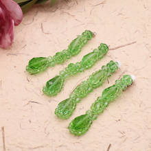 Beads Earrings Long Hand Making Green Party Jewelry Waving Long Pendant Ear Accessories 2024 - buy cheap
