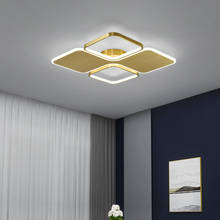 Lámpara de techo led de lujo, luz moderna y sencilla de cobre, con personalidad creativa, nórdica, para dormitorio, sala de estar y comedor 2024 - compra barato