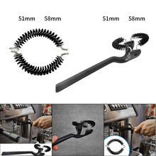 51/58mm Coffee Machine Brush Nylon Bristles Espresso Group Head Round Brushes Grinder Tools 2024 - buy cheap