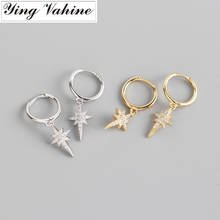 ying Vahine 100% 925 Sterling Silver Small Star Pendant Drop Earrings for Women 2024 - buy cheap