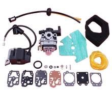 Carburetor Carb Gasket Repair Rebuild Kit K10-WYJ & Ignition Coil Fuel Line Grommet For Honda GX25 HHT25S FG110 Trimmer Engine 2024 - buy cheap