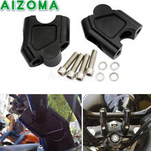 Cnc de alumínio 7/8 22 22 22mm motocicleta barra braçadeira guiador risers adaptador para suzuki gsf 1250s sv650 gw250 dl25 sv1000 yamaha suzuki 2024 - compre barato