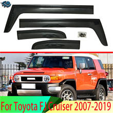 For Toyota FJ Cruiser 2007-2019 Plastic Exterior Visor Vent Shades Window Sun Rain Guard Deflector 4pcs 2024 - buy cheap
