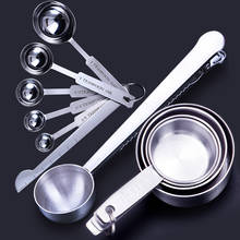 Measuring Cups And Measuring Spoon Premium Stackable Kitchen Measuring Spoon Set Stainless Steel Measuring Cups and Spoons SetWF 2024 - buy cheap