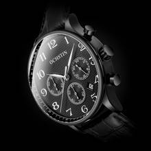 OCHSTIN Men Watch Leather Band Quartz Business Male Watches Top Brand Luxury Waterproof Wristwatch For Man Sport Pilot Clocks 2024 - buy cheap