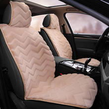 Capa de assento de carro de pele, adequada para a maioria dos carros, macio e quente, protetor para o interior automotivo, luxo, automóveis, almofada de assento 2024 - compre barato