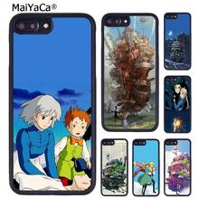 MaiYaCa Howls Moving Castle Studio Ghibli Phone Case For iPhone 5 6S 7 8 plus 11 12 13 Pro X XR XS Max Samsung Galaxy S8 S9 S10 2024 - buy cheap