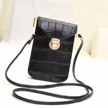 Women Crocodile Leather Messenger Bag Mini Cell Cellphone Pouch Crossbody Case Clutch Purse Wallet Small Shoulder Bag Handbag 2024 - buy cheap
