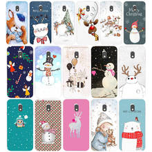 38aa capa para celular de silicone tpu, capa macia de silicone tpu feliz natal para samsung galaxy j2 j4 prime j6 plus j7 2016 2017 2024 - compre barato