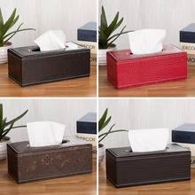 Stylish Pattern Faux Leather Napkin Holder Tissue Dispenser Home Car Hotel Tissue Case Box Paper Storage Pouch 2024 - buy cheap