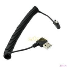 Новый USB 2,0 Левый угол 90 градусов штекер на левый угол Mini B 5p Мужской пружинный кабель 2024 - купить недорого