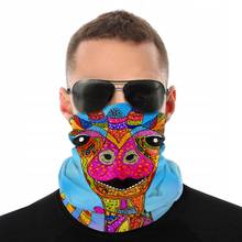 Cute And Colorful Giraffe Magic Scarf Neck Face Mask Halloween Neck Gaiter Balaclava Bandanas Dustproof Headband Outdoor Hiking 2024 - buy cheap