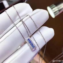 Kjjeaxcmy boutique jóias 925 prata esterlina incrustada safira natural feminino pingente colar de luxo suporta teste na moda 2024 - compre barato