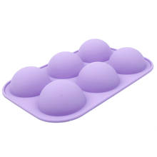 6 Holes Silicone Sphere Baking Mold 3D Chocolate Mold Cupcake Cake Mold DIY Decorative Cake Mould Half Ball Bakeware Mold 2024 - buy cheap