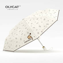 OLYCAT Small Mini Umbrella Rain Women Kids Umbrella Cat Windproof Umbrella Uv Umbrella Automatic Umbrella Folding Umbrella 2024 - buy cheap