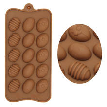 3D Easter Eggs Chocolate Mould Silicone Form Cake Molds Bakeware Pastry Confectionery Mold Kitchen Baking Tools 2024 - buy cheap