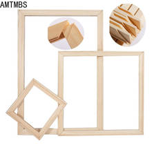 AMTMBS-marco de madera Natural para pared, lienzo de pintura al óleo de gran tamaño, accesorios de Arte de madera maciza, póster, pinturas de diamantes 2024 - compra barato