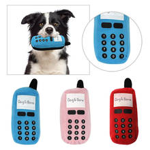 Mobile Phone Shape Pet Sound Toy Plush Dog Chew Toy Puppy Kitten Teeth Cleaner Toothbrush Soft Pet Molar Dog Training Toys 2024 - buy cheap