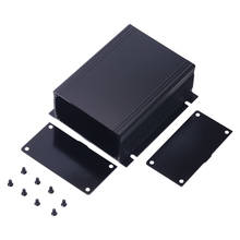 Caja de conexiones de aluminio impermeable, caja de proyecto electrónico de bricolaje, caja de caja electrónica de instrumentos, 39x88x100mm, color negro 2024 - compra barato