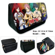 New Cute Anime Fairy Tail Prints Boys Girls Kids Teenager Student Canvas Pencil Case Box Cosmetic Makeup Change Purse Pen Bag 2024 - buy cheap