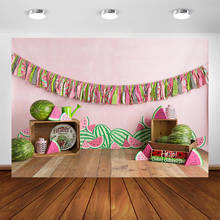 Watermelon Theme Photography Backdrop Newborn Baby Photo Background Child Birthday Decoration Supplies for Photo Booth Studio 2024 - buy cheap